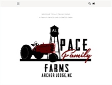 Tablet Screenshot of pacefamilyfarms.com